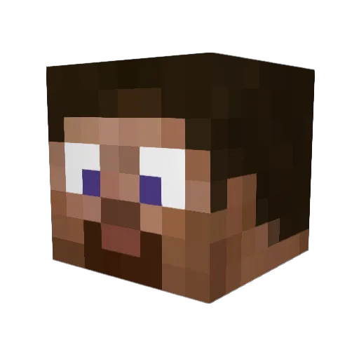 GEZO144p Minecraft avatar head, 3D render