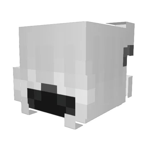 GEZUYZ Minecraft avatar head, 3D render