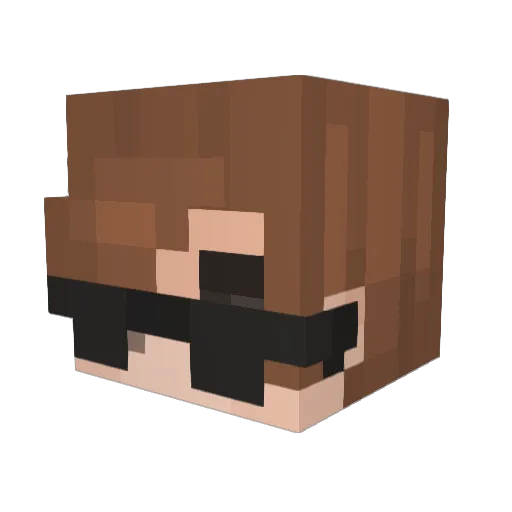 GE_Amoeba Minecraft avatar head, 3D render