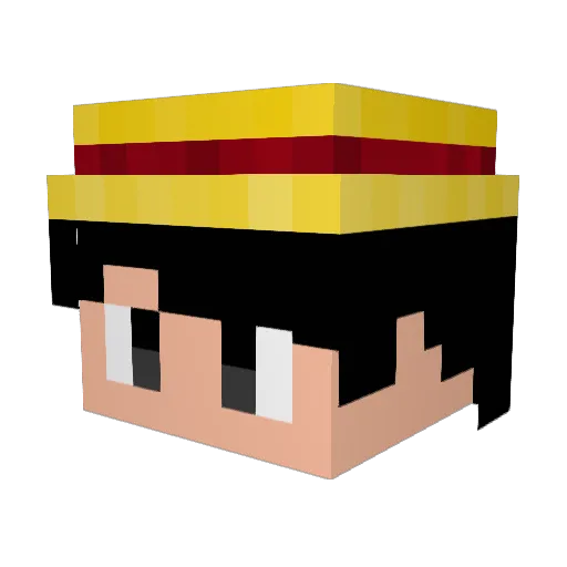 GE_miner127 Minecraft avatar head, 3D render