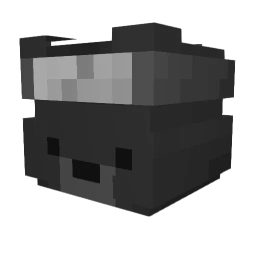 GFG_ZXY Minecraft avatar head, 3D render