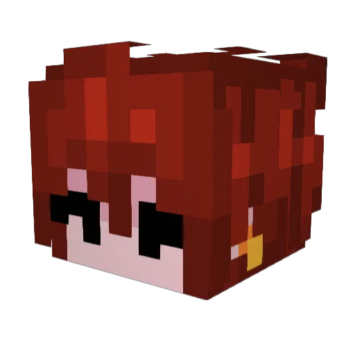 GFXML Minecraft avatar head, 3D render