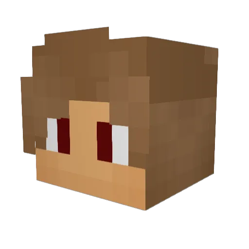 GFelberg Minecraft avatar head, 3D render