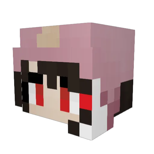 GFtPG Minecraft avatar head, 3D render