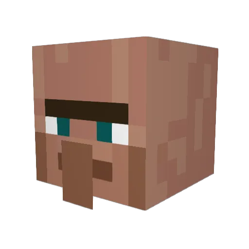 GFvegAn Minecraft avatar head, 3D render