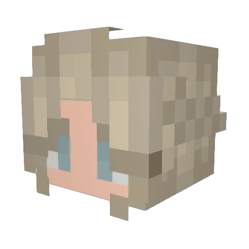 GG22xox Minecraft avatar head, 3D render
