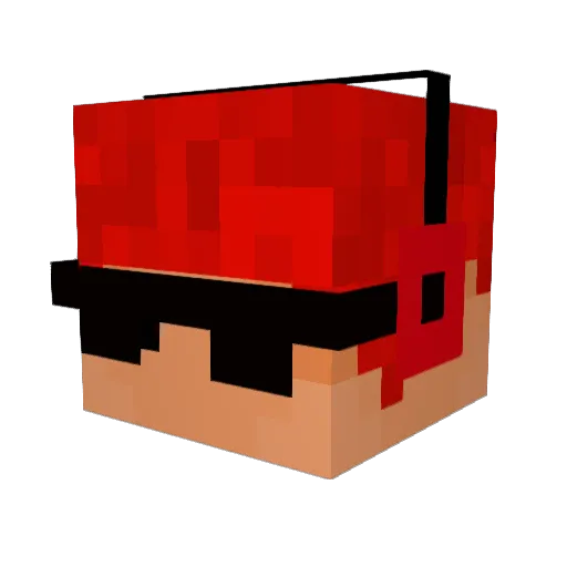 GG30GAMER Minecraft avatar head, 3D render