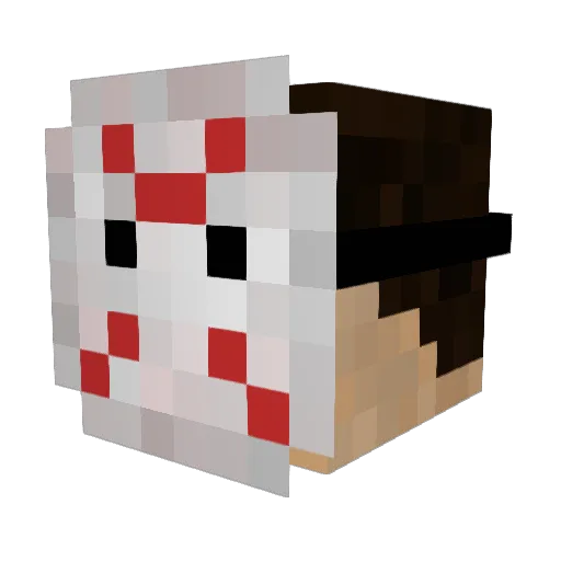 GG4E Minecraft avatar head, 3D render