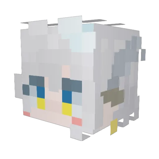 GGANG_saewoo Minecraft avatar head, 3D render