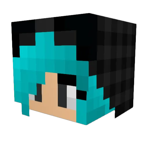 GGC_Blodra Minecraft avatar head, 3D render