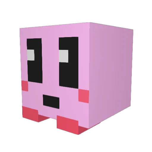 GGDC Minecraft avatar head, 3D render