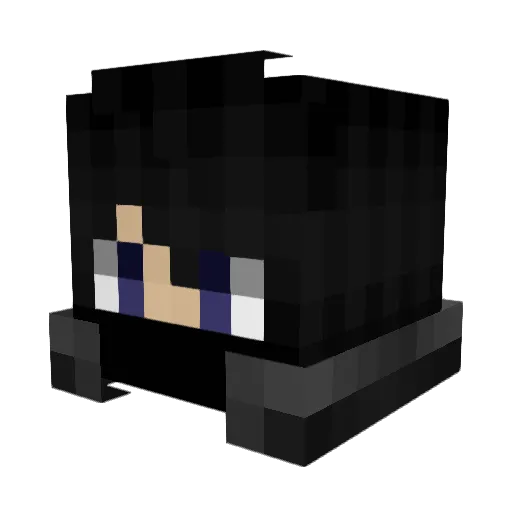 GGDGABRIEL Minecraft avatar head, 3D render