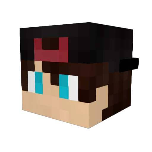 GGD_Arron Minecraft avatar head, 3D render