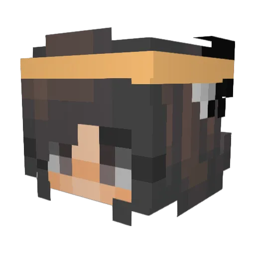 GGForkinEZ Minecraft avatar head, 3D render