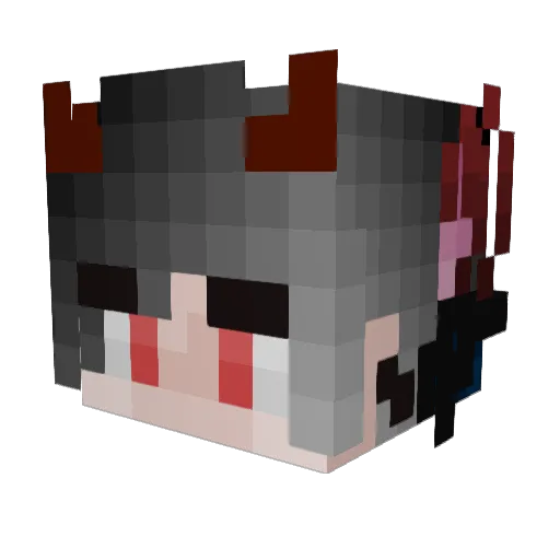 GGFrancis Minecraft avatar head, 3D render