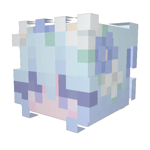 GGG_2005 Minecraft avatar head, 3D render