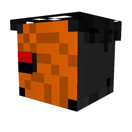 GGJR Minecraft avatar head, 3D render