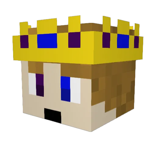 GGJanko Minecraft avatar head, 3D render