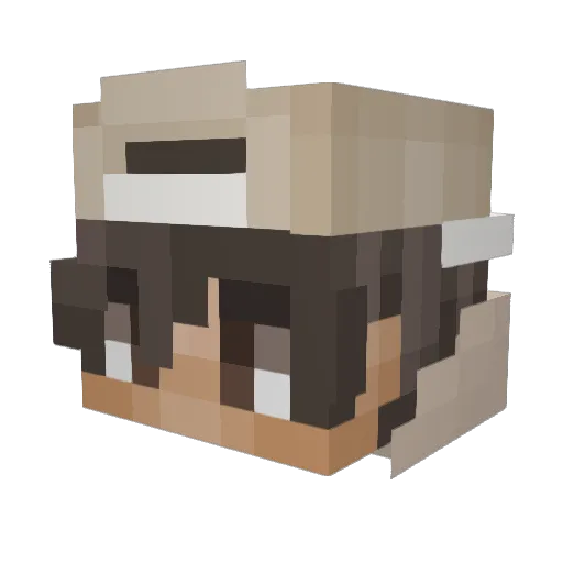 GGJozie09 Minecraft avatar head, 3D render