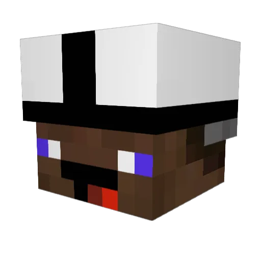 GGKoala Minecraft avatar head, 3D render