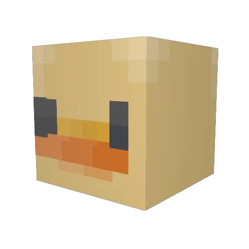 GGLemon125 Minecraft avatar head, 3D render