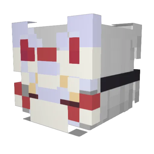 GGLy_ Minecraft avatar head, 3D render