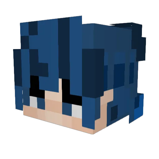 GGOTJIH7N Minecraft avatar head, 3D render