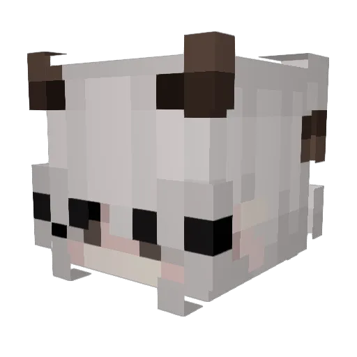 GGOZX Minecraft avatar head, 3D render
