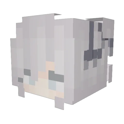 GGSHE Minecraft avatar head, 3D render