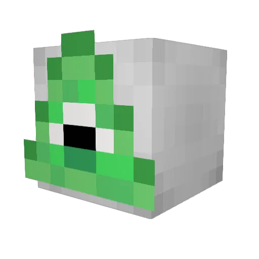 GGTLP_YT Minecraft avatar head, 3D render