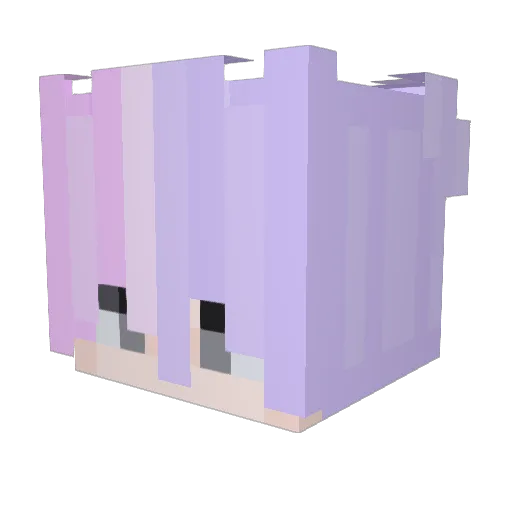 GGTTE Minecraft avatar head, 3D render