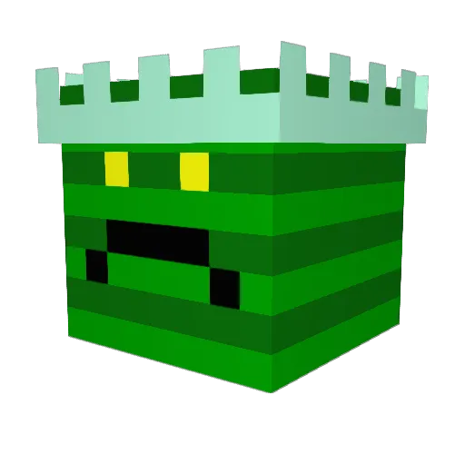 GGULALA Minecraft avatar head, 3D render