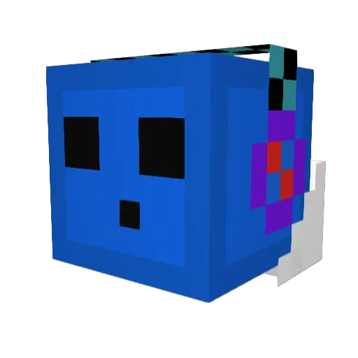 GGVequ Minecraft avatar head, 3D render