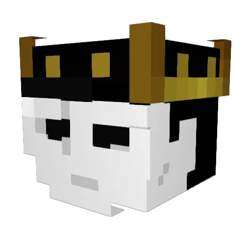 GGWolfTrak_ Minecraft avatar head, 3D render