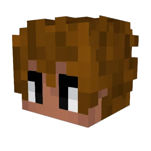 GGYO_27 Minecraft avatar head, 3D render