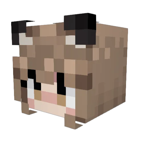 GG_BKB Minecraft avatar head, 3D render
