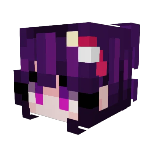 GG_BOBUO Minecraft avatar head, 3D render