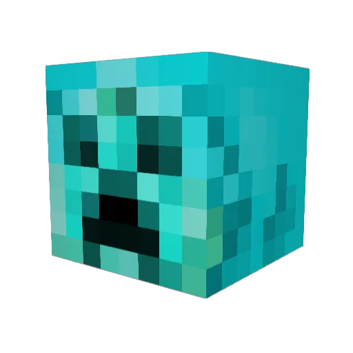GG_Report Minecraft avatar head, 3D render
