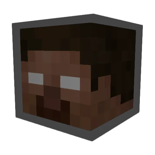 GG_player_sk Minecraft avatar head, 3D render