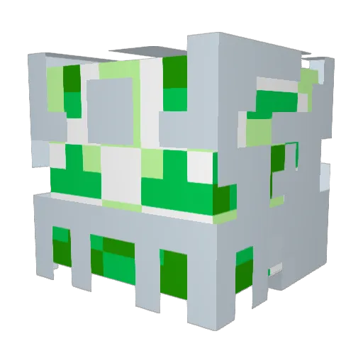 GGalore Minecraft avatar head, 3D render