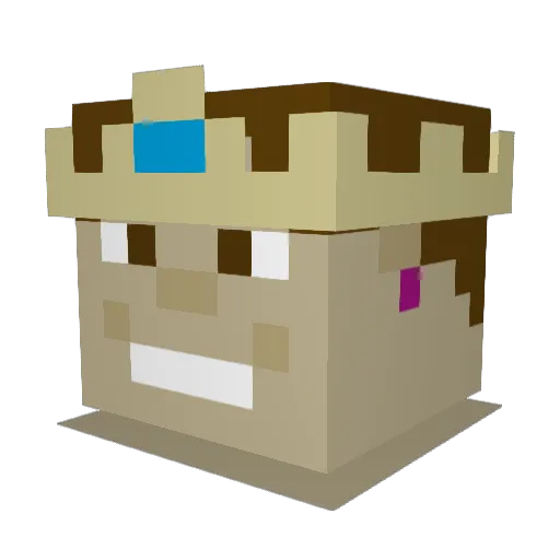 GGbOb420 Minecraft avatar head, 3D render