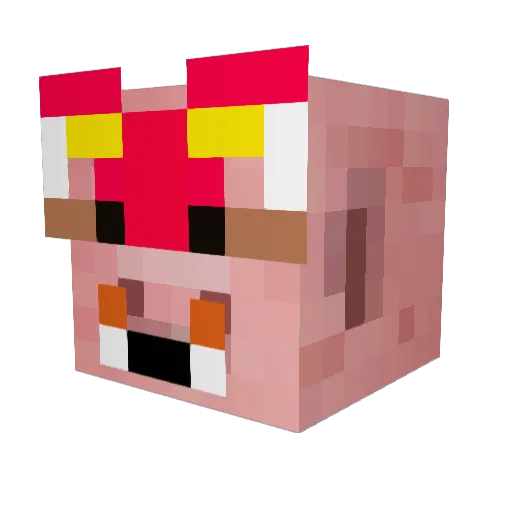 GGbone__ Minecraft avatar head, 3D render