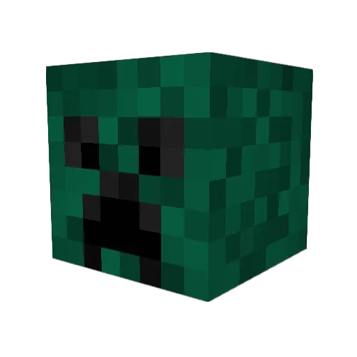 GGecons Minecraft avatar head, 3D render