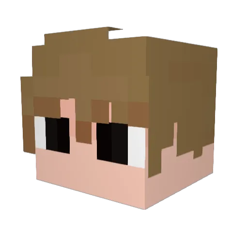 GGgamer859 Minecraft avatar head, 3D render