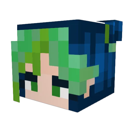 GGiAlwaysCarry Minecraft avatar head, 3D render