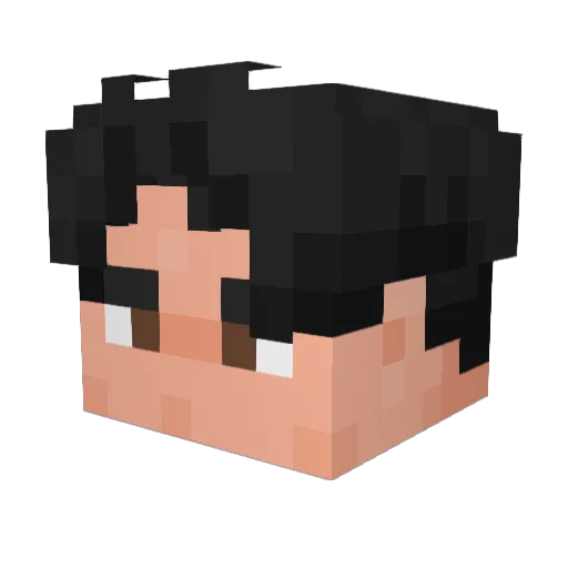 GGiky Minecraft avatar head, 3D render