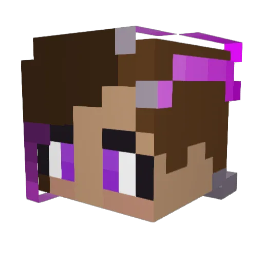 GGimic Minecraft avatar head, 3D render
