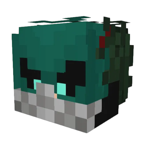 GGioRC Minecraft avatar head, 3D render