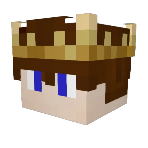 GGionick_ Minecraft avatar head, 3D render