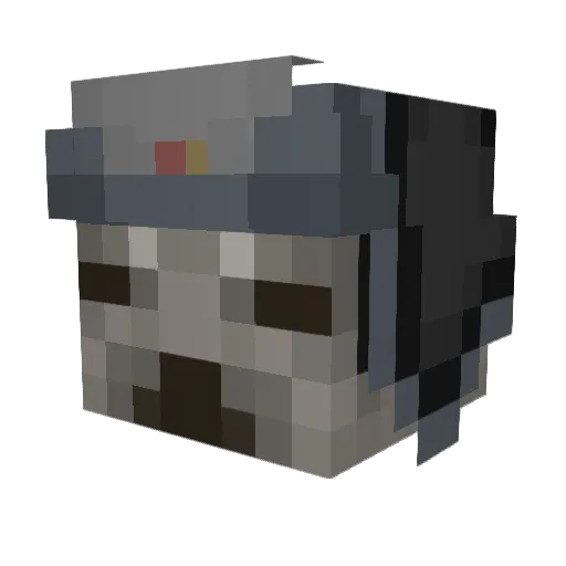 GGlife Minecraft avatar head, 3D render